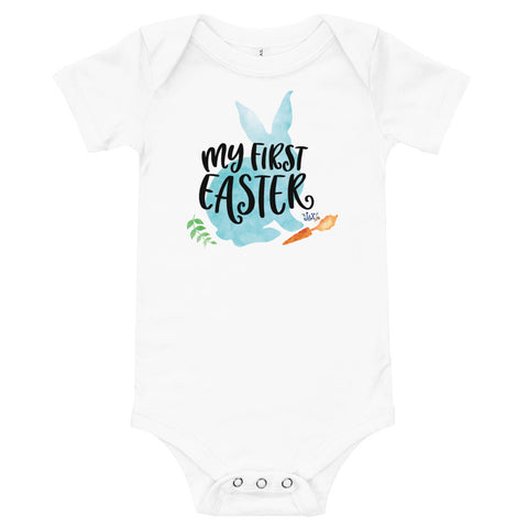 My First Easter Short Sleeve Onesie Bodysuit