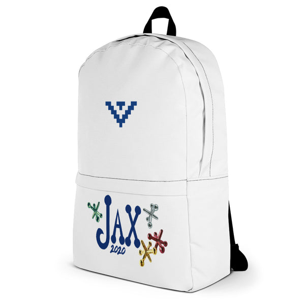 White Logo Backpack
